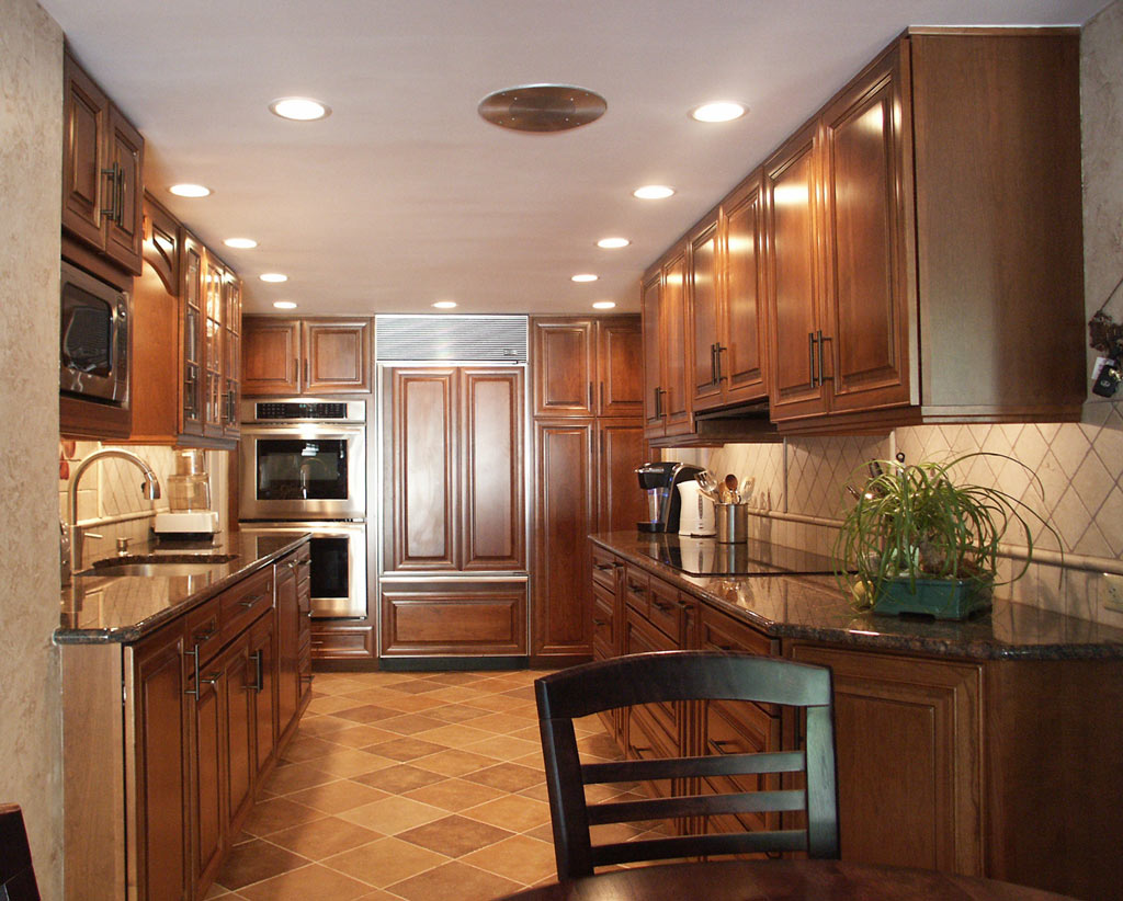galley kitchen kitchen family room design